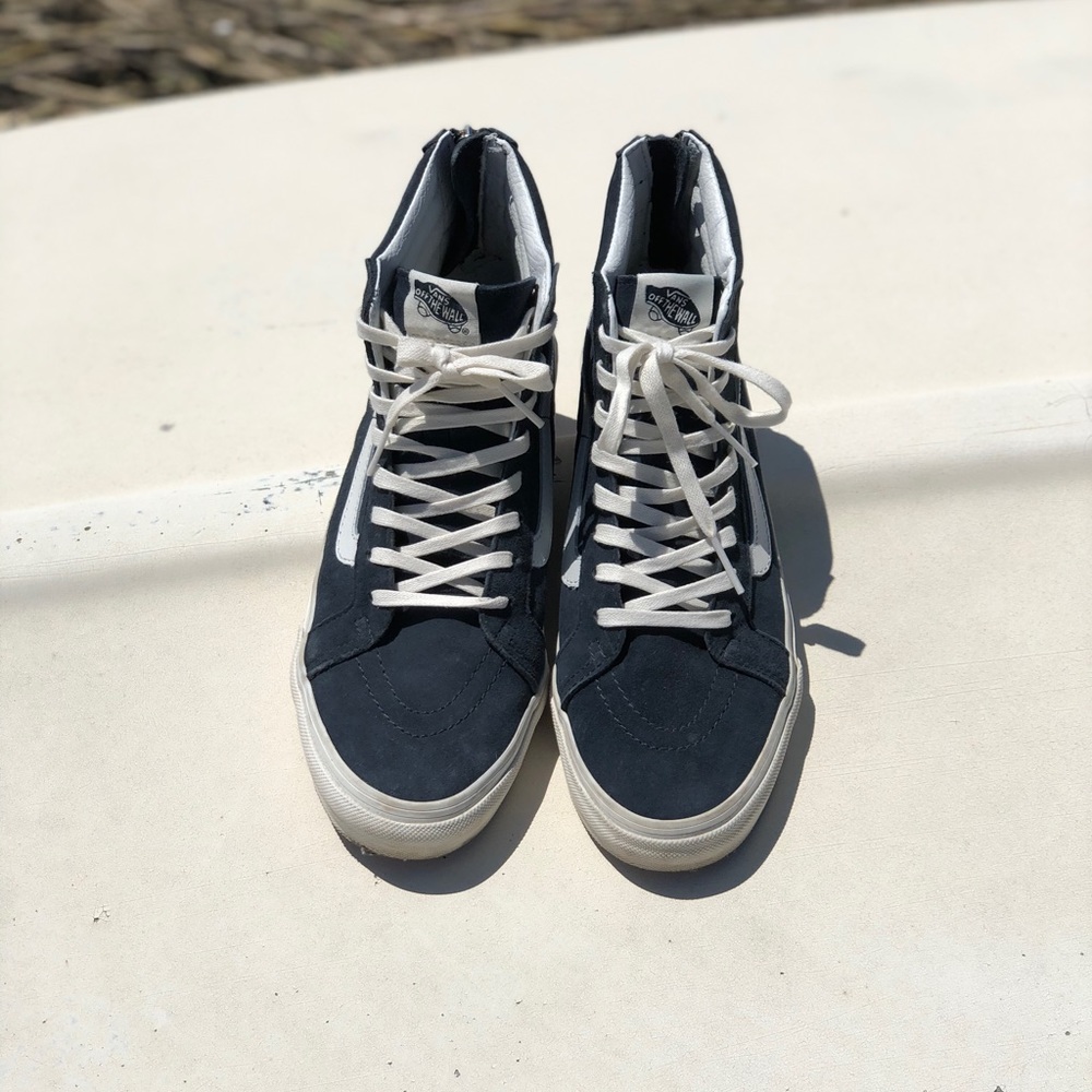 Madewell x Vans Sk8-Hi Slim Shoes with Zipper